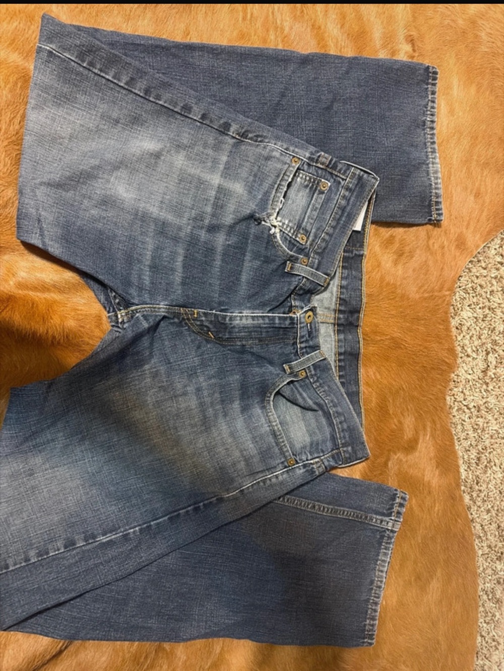 Levi's Men's Relaxed Blue Washed Denim Jeans